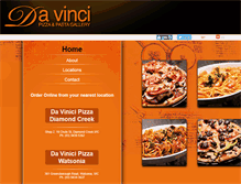Tablet Screenshot of davincipizza.com.au